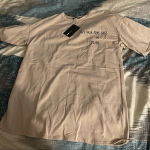 Oversized tee light brown